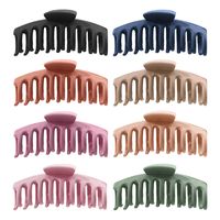 Women's Vintage Style Geometric Solid Color Plastic Resin Stoving Varnish Hair Claws main image 2