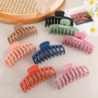 Women's Vintage Style Geometric Solid Color Plastic Resin Stoving Varnish Hair Claws main image 4