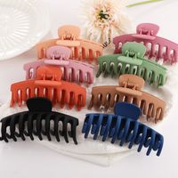 Women's Vintage Style Geometric Solid Color Plastic Resin Stoving Varnish Hair Claws main image 3