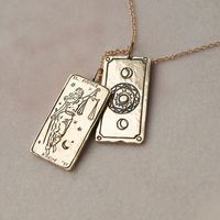 Bijoux En Gros Rétro Tarot Marque Pendentif Titane Acier Collier Nihaojewelry main image 1