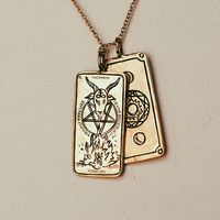 Bijoux En Gros Rétro Tarot Marque Pendentif Titane Acier Collier Nihaojewelry main image 4