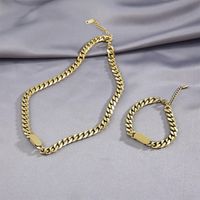 Wholesale Jewelry Thick Chain Titanium Steel Necklace Nihaojewelry main image 2