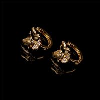 Wholesale Jewelry Zircon Butterfly Copper Earrings Nihaojewelry main image 5