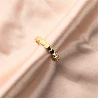 Nihaojewelry Wholesale Jewelry New Trendy Heart-shaped Chain Copper Ring main image 1