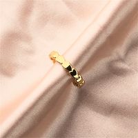 Nihaojewelry Wholesale Jewelry New Trendy Heart-shaped Chain Copper Ring main image 2