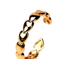 Nihaojewelry Wholesale Jewelry New Trendy Heart-shaped Chain Copper Ring main image 5