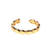 Nihaojewelry Wholesale Jewelry New Trendy Heart-shaped Chain Copper Ring main image 6
