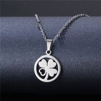 Vente En Gros Bijoux Collier Étiquette Géométrique Creuse En Acier Inoxydable Nihaojewelry main image 3