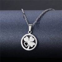 Wholesale Jewelry Stainless Steel Hollow Geometric Tag Necklace Nihaojewelry main image 3