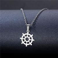 Wholesale Jewelry Stainless Steel Hollow Geometric Tag Necklace Nihaojewelry main image 4