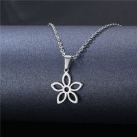 Wholesale Jewelry Stainless Steel Hollow Geometric Tag Necklace Nihaojewelry main image 6