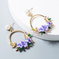 Wholesale Jewelry Flower Ceramic Pearl Earrings Nihaojewelry main image 3