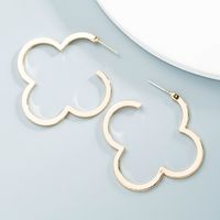 Wholesale Jewelry Simple Four-leaf Clover Earrings Nihaojewelry main image 4