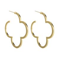 Wholesale Jewelry Simple Four-leaf Clover Earrings Nihaojewelry main image 6