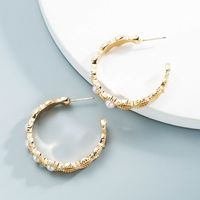 Vente En Gros Bijoux Simples Boucles D&#39;oreilles En Perles Géométriques Nihaojewelry main image 4