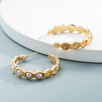 Vente En Gros Bijoux Simples Boucles D&#39;oreilles En Perles Géométriques Nihaojewelry main image 5