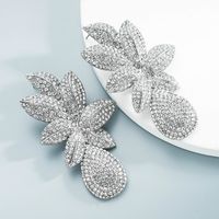 Bijoux En Gros Fleurs Pleines De Boucles D'oreilles Diamant Nihaojewelry main image 3