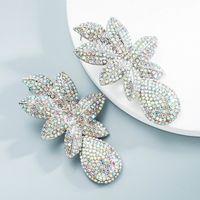 مجوهرات بالجملة زهور مليئة بالماس أقراط Nihaojewelry main image 4