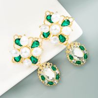 Vente En Gros Bijoux Boucles D&#39;oreilles En Perles De Strass Rétro Nihaojewelry main image 1