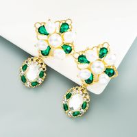 Vente En Gros Bijoux Boucles D&#39;oreilles En Perles De Strass Rétro Nihaojewelry main image 3