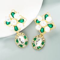 Vente En Gros Bijoux Boucles D&#39;oreilles En Perles De Strass Rétro Nihaojewelry main image 4
