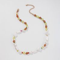 Wholesale Jewelry Bohemian Style Rice Bead Special-shaped Pearl Necklace Nihaojewelry main image 4