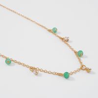 Wholesale Jewelry Thin Chain Emerald Pendant Necklace Nihaojewelry main image 5