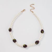 Wholesale Jewelry Grape Shape Geometric Imitation Pearl Beaded Necklace Nihaojewelry main image 4