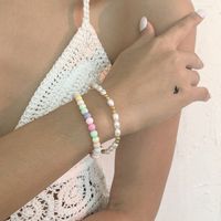 Wholesale Jewelry Bohemian Style Color Beaded Imitation Pearl Double Bracelet Nihaojewelry main image 4
