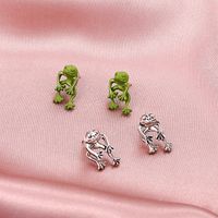 Wholesale Jewelry Frog Shape Stud Earrings Nihaojewelry main image 3