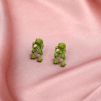 Wholesale Jewelry Frog Shape Stud Earrings Nihaojewelry main image 4