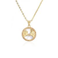 Wholesale Bijoux Collier En Cuivre Plaqué Or 12 Constellation Nihaojewelry sku image 3