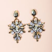 Wholesale Jewelry Retro Metal Diamond Pendant Earrings Nihaojewelry sku image 13