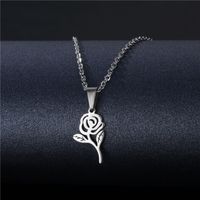 Wholesale Jewelry Stainless Steel Hollow Geometric Tag Necklace Nihaojewelry sku image 4