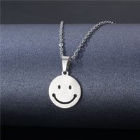 Vente En Gros Bijoux Collier Étiquette Géométrique Creuse En Acier Inoxydable Nihaojewelry sku image 10