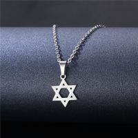 Wholesale Jewelry Stainless Steel Hollow Geometric Tag Necklace Nihaojewelry sku image 13