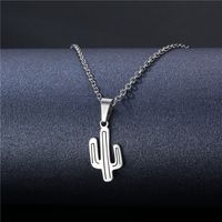 Wholesale Jewelry Stainless Steel Hollow Geometric Tag Necklace Nihaojewelry sku image 16