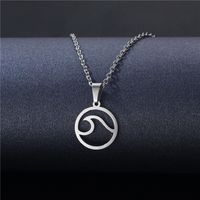 Wholesale Jewelry Stainless Steel Hollow Geometric Tag Necklace Nihaojewelry sku image 17