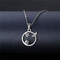 Wholesale Jewelry Stainless Steel Hollow Geometric Tag Necklace Nihaojewelry sku image 22