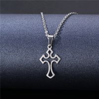 Wholesale Jewelry Stainless Steel Hollow Geometric Tag Necklace Nihaojewelry sku image 27