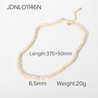 Wholesale Jewelry Baroque Pearl Copper Gold Plated Necklace Nihaojewelry sku image 1