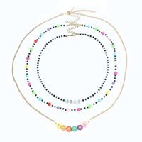 Wholesale Jewelry Bohemian Style Handmade Beaded Multi-layered Necklace Nihaojewelry sku image 1
