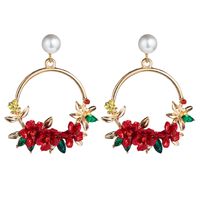 Wholesale Jewelry Flower Ceramic Pearl Earrings Nihaojewelry sku image 2