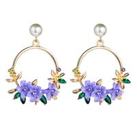 Wholesale Jewelry Flower Ceramic Pearl Earrings Nihaojewelry sku image 3
