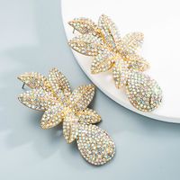 Bijoux En Gros Fleurs Pleines De Boucles D'oreilles Diamant Nihaojewelry sku image 2