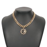 Wholesale Jewelry Sun Moon Pendant Necklace Nihaojewelry sku image 1