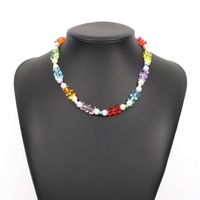 Wholesale Jewelry Color Bear Beaded Necklace Nihaojewelry sku image 1