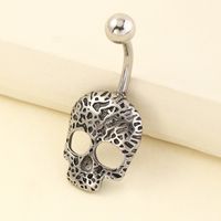 Wholesale Punk Skull Head Belly Button Ring Nihaojewelry main image 1