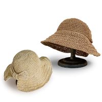 Nihaojewelry Korean Style Wide-brimmed Sunshade Bow Straw Hat Wholesale main image 4