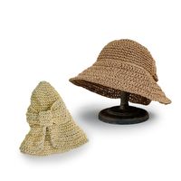 Nihaojewelry Korean Style Wide-brimmed Sunshade Bow Straw Hat Wholesale main image 5